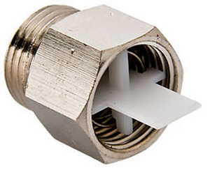 kronbladventil gevindadapter