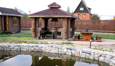 Huvimajat antamista varten Valokuvat ja huvimajatyypit kesämökeille