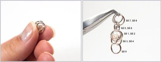 ثم أعد إدخال الخرزة وثبتها بحلقات أخرى