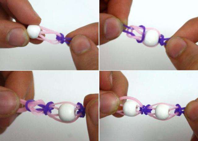 الأساور المرنة بالخرز