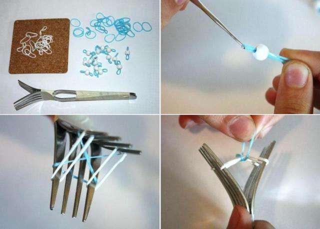 سوار مطرز على شوكة