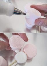 DIY buketter af skumfidus, marmelade og andre ingredienser, foto, mesterklasse for begyndere trin for trin