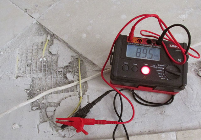 hvordan man kontrollerer gulvvarmesensoren gulvvarmesensors modstand