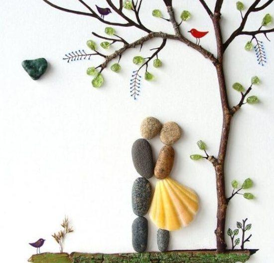 maalauksia merikivistä