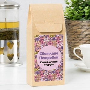 Personalizovaný čaj priateľke, foto