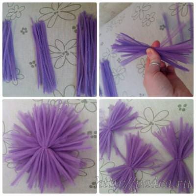 Μόνο λουλούδια από τούλι, master class με φωτογραφία και βίντεο