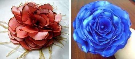 Σας προτείνουμε να φτιάξετε 5 τύπους πετάλων διαφορετικών μεγεθών, με τα μεγαλύτερα να είναι τα μεγαλύτερα. Κόψτε ταυτόχρονα πολλά από τα ίδια πέταλα έτσι ώστε να αποδειχθούν τα ίδια και δεν σας παίρνει πολύ χρόνο. Όλες οι άκρες των πετάλων πρέπει να καούν ελαφρώς πάνω από τη φλόγα του κεριού και ταυτόχρονα να τους δώσουν ένα κατάλληλο σχήμα.