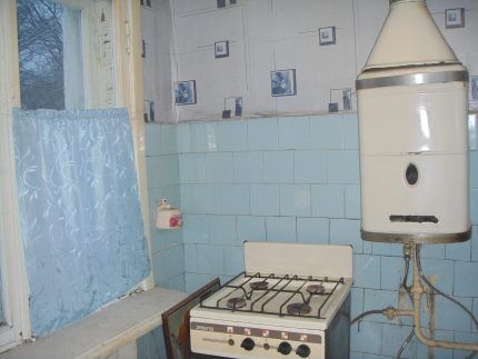 En gammel gasvandvarmer fungerer muligvis ikke