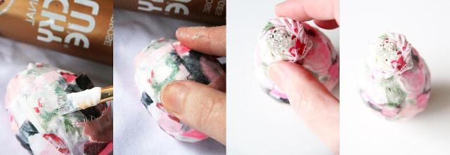 Laastarista voit kiertää ruusun varovasti, ommella tai liimata ja liimata helmiä tai helmiä päälle.