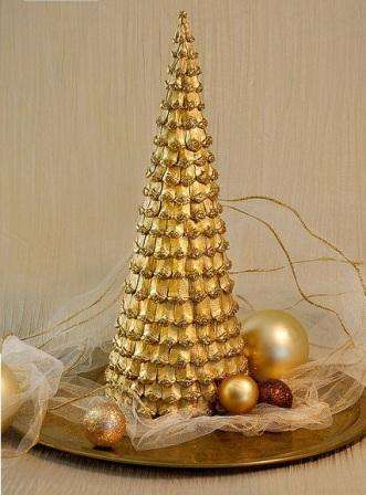 Juletræ lavet af fyrreskæl, mesterklasse