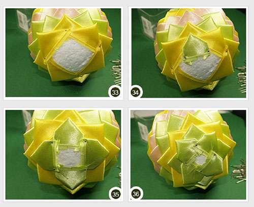 DIY pääsiäinen sävellyksiä satiininauhoista