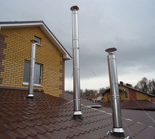 Oceľové komíny pre plynové kotly Komín