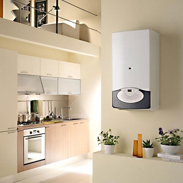 Nástenný plynový kotol so stenovým komínom Nástenný kotol