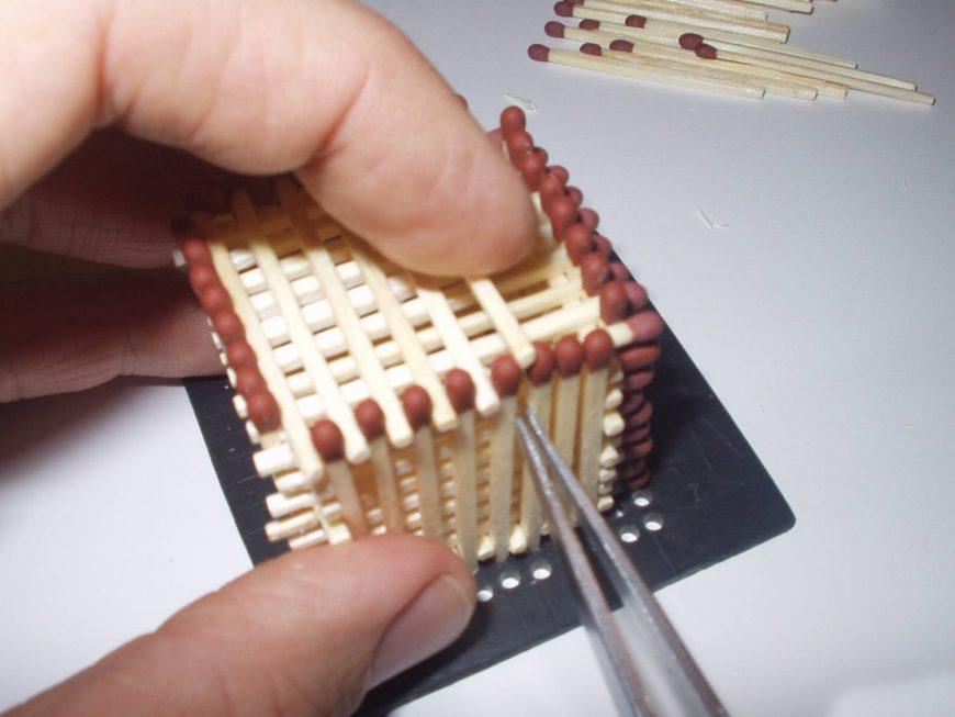 Hus, slot, kirke, tempel, godt: hvordan man laver af tændstikker uden lim med egne hænder, trin for trin instruktioner