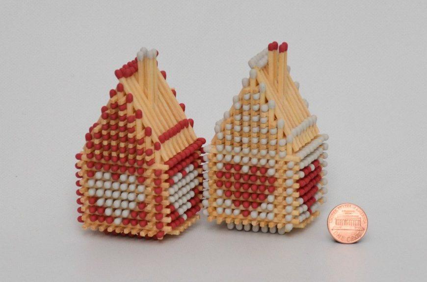 Hus, slot, kirke, tempel, godt: hvordan man laver af tændstikker uden lim med egne hænder, trin for trin instruktioner