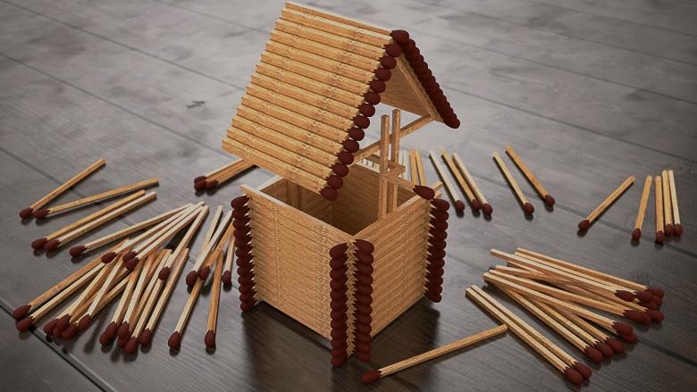 Hus, slot, kirke, tempel, godt: hvordan man laver af tændstikker uden lim med egne hænder, trin for trin instruktioner