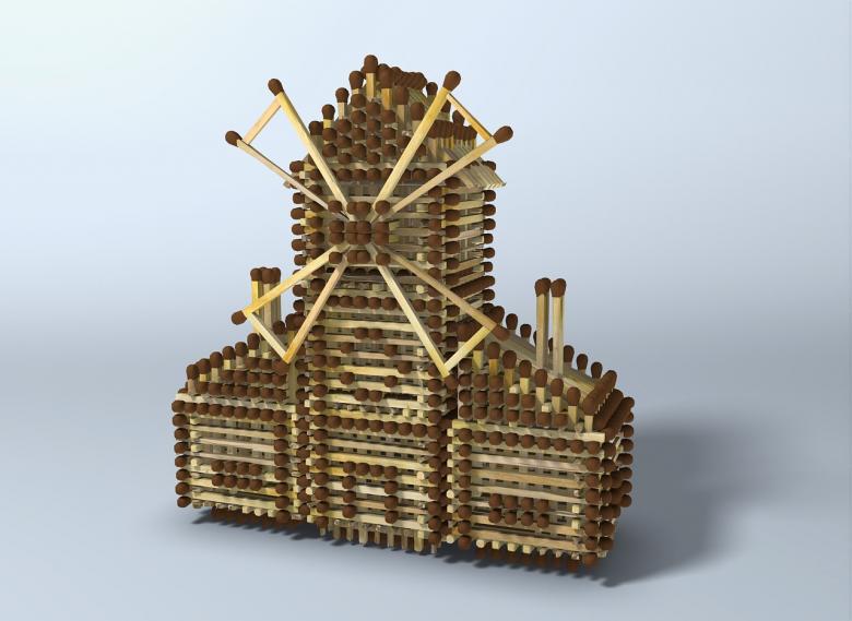 Hus, slot, kirke, tempel, godt: hvordan man laver af tændstikker uden lim med egne hænder, trin for trin instruktioner