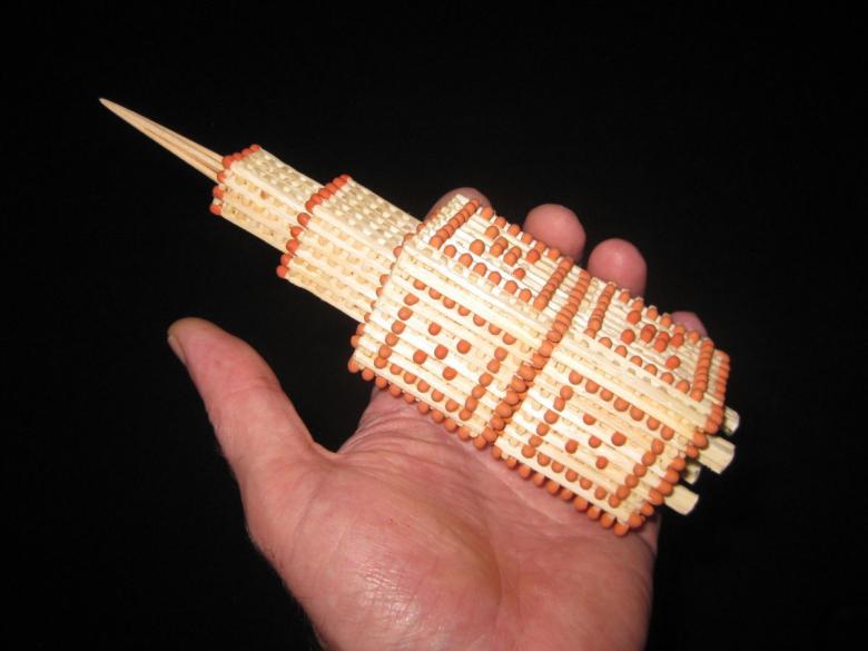 Hus, slot, kirke, tempel, godt: hvordan man laver af tændstikker uden lim med egne hænder, trin for trin instruktioner