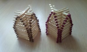 Hus, slot, kirke, tempel, godt: hvordan man laver af tændstikker uden lim med egne hænder, trin for trin instruktioner