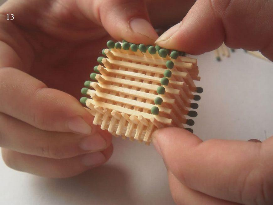 Hus, slot, kirke, tempel, godt: hvordan man laver af tændstikker uden lim med egne hænder, trin for trin instruktioner