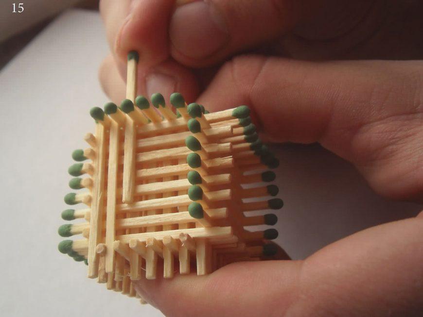 Hus, slot, kirke, tempel, godt: hvordan man laver af tændstikker uden lim med egne hænder, trin for trin instruktioner