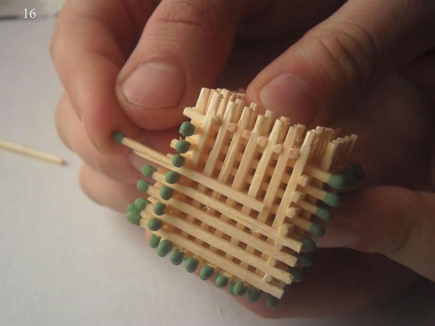 Hus, slot, kirke, tempel, godt: hvordan man laver af tændstikker uden lim med egne hænder, trin for trin instruktioner