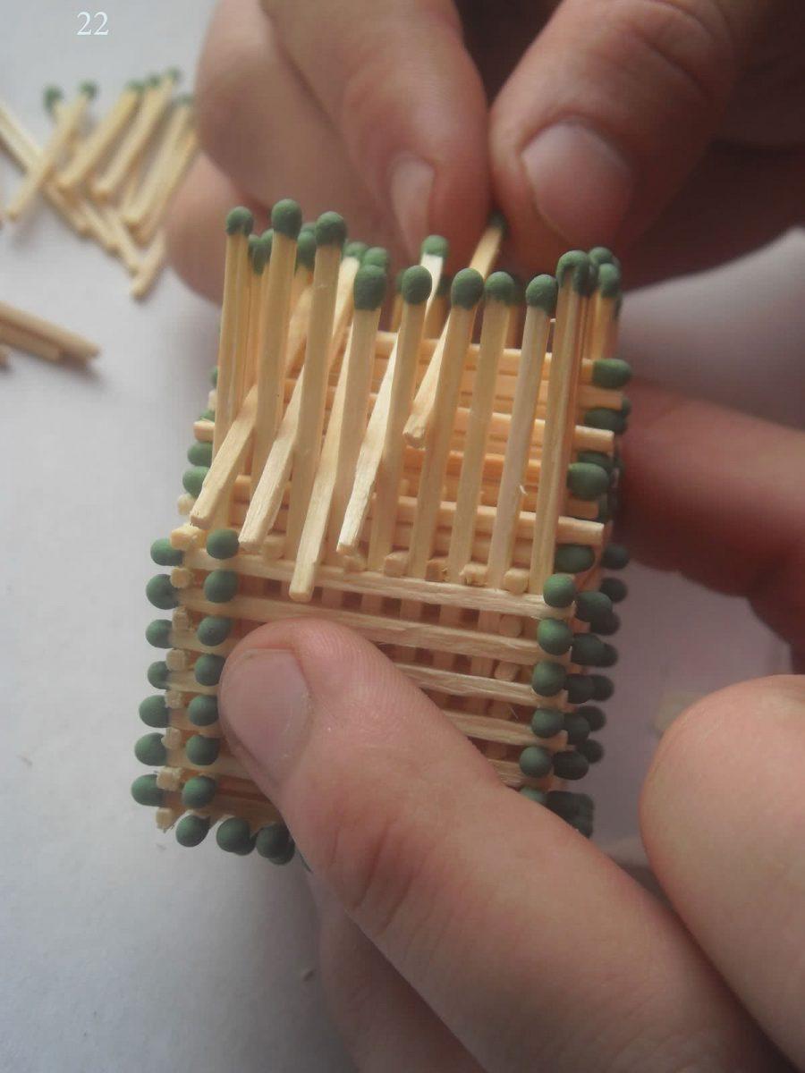 Hus, slot, kirke, tempel, godt: hvordan man laver af tændstikker uden lim med egne hænder, trin for trin instruktioner