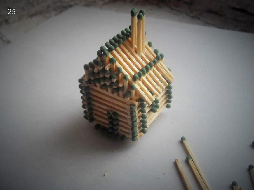 Hus, slot, kirke, tempel, godt: hvordan man laver af tændstikker uden lim med egne hænder, trin for trin instruktioner