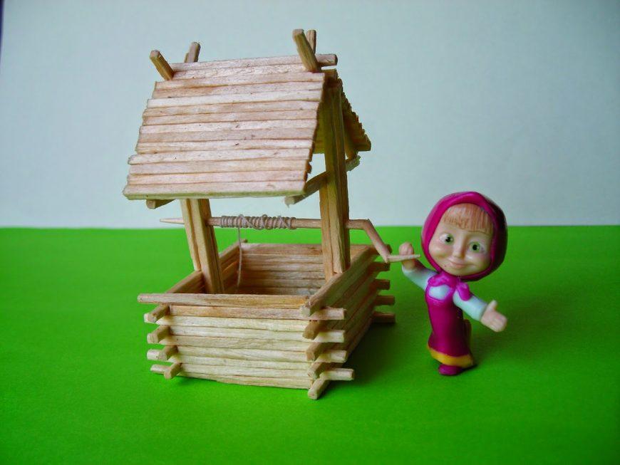 Hus, slot, kirke, tempel, godt: hvordan man laver af tændstikker uden lim med egne hænder, trin for trin instruktioner