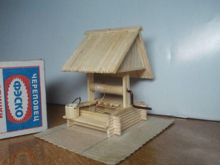 Hus, slot, kirke, tempel, godt: hvordan man laver af tændstikker uden lim med egne hænder, trin for trin instruktioner