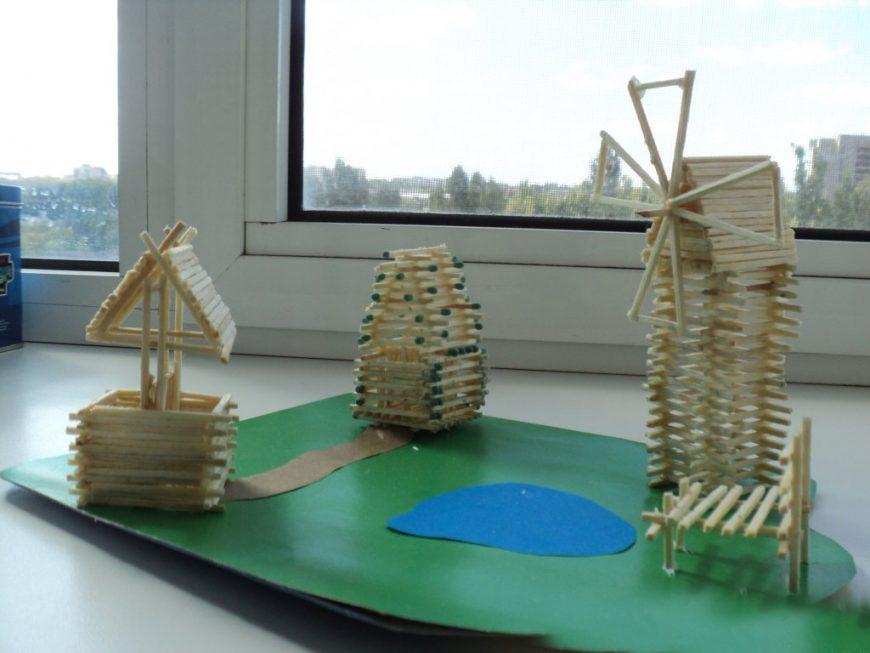 Hus, slot, kirke, tempel, godt: hvordan man laver af tændstikker uden lim med egne hænder, trin for trin instruktioner