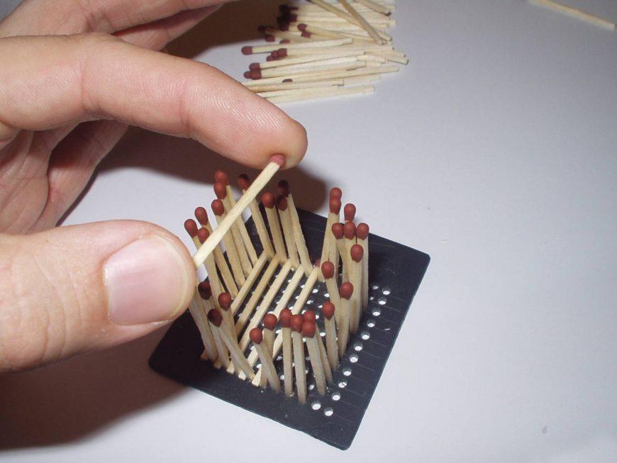 Hus, slot, kirke, tempel, godt: hvordan man laver af tændstikker uden lim med egne hænder, trin for trin instruktioner