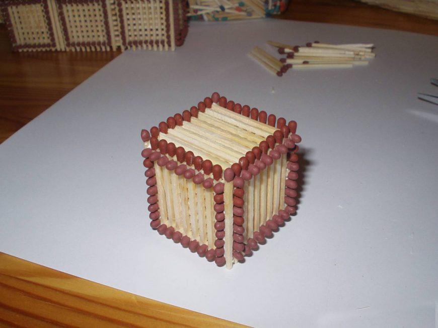 Hus, slot, kirke, tempel, godt: hvordan man laver af tændstikker uden lim med egne hænder, trin for trin instruktioner