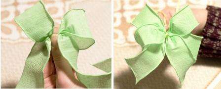 Jotta kohouma olisi helppo kiinnittää, kiinnitä siihen lanka. Kääri teippi langan ympärille niin, että se ei näy.