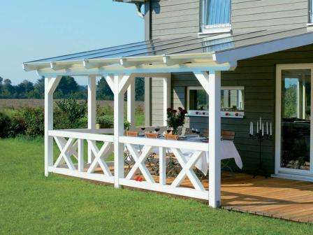 Jos sivustosi on sementoitu tai päällystetty laattoilla, on mahdollista luoda oleskelualue terassin muodossa.