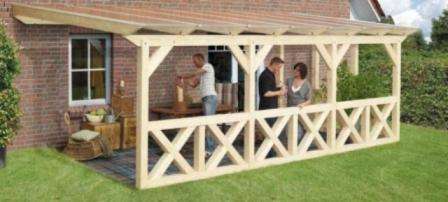 teemme terassin lähellä loma -asuntoa