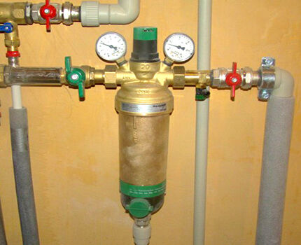 تركيب مرشح ذاتي التنظيف