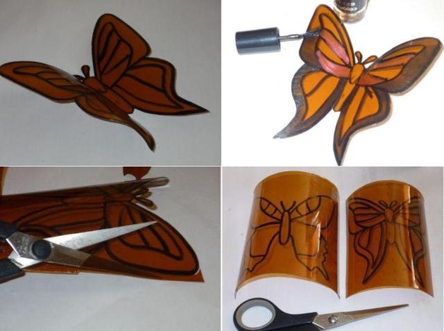 Perhoset muovipulloista