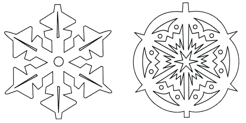 uuden vuoden mallit leikkaamiseen