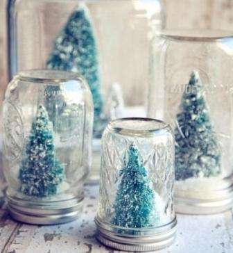 Kierrä purkki kiinni ja ravista sitä niin, että lumi jauhetaa hahmon purkin sisällä. Kaikki, uudenvuoden lahja on valmis