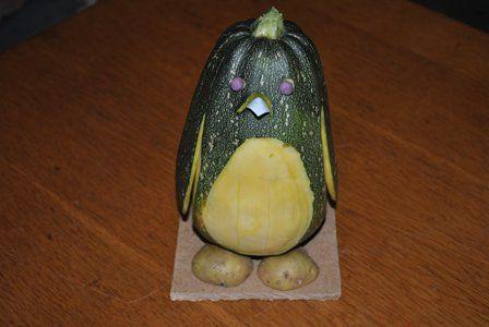 efterårskunst fra zucchini