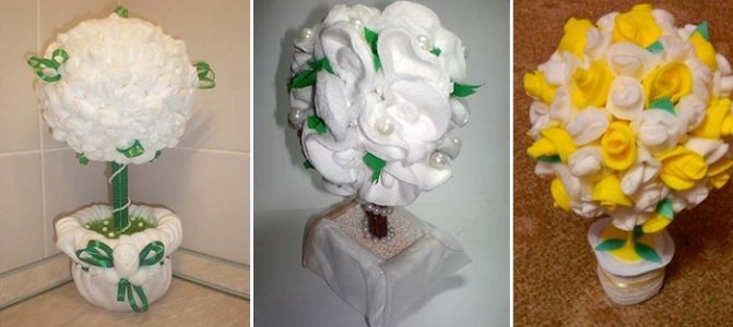 DIY bavlnené podložky strom