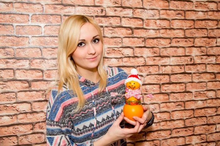 käsitöitä mandariinista uudelle vuodelle