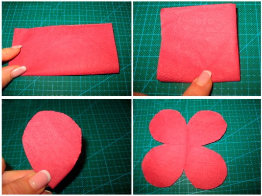 kauniita käsitöitä lautasliinoista