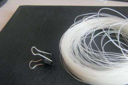 Teknologien til at væve en choker fra en fiskelinje