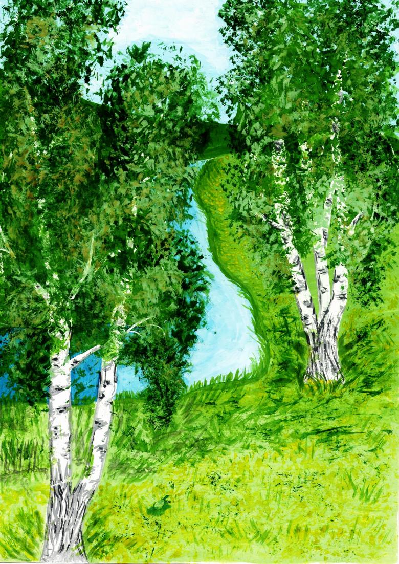 Kuinka piirtää koivu vaiheittain - helppoja mestarikursseja koivun piirtämisessä