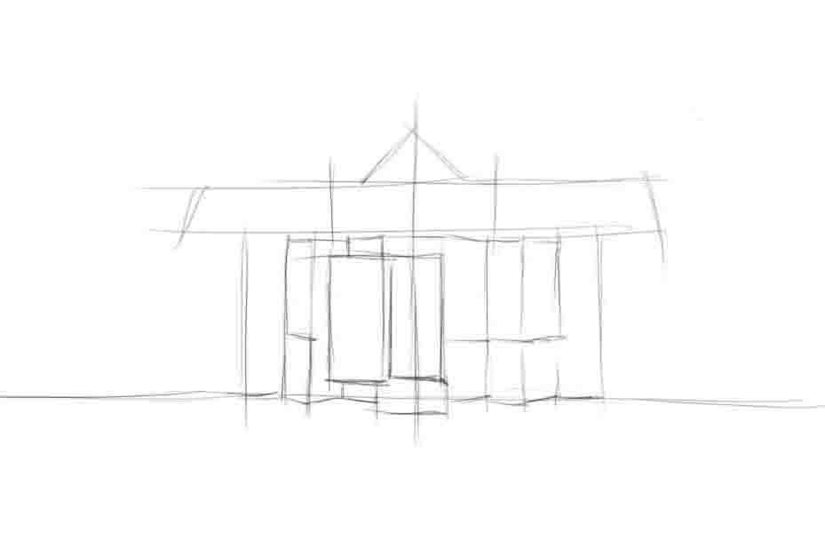 Ako nakresliť krásny dom svojich snov ceruzkou krok za krokom - ako nakresliť dvojpodlažný dom?