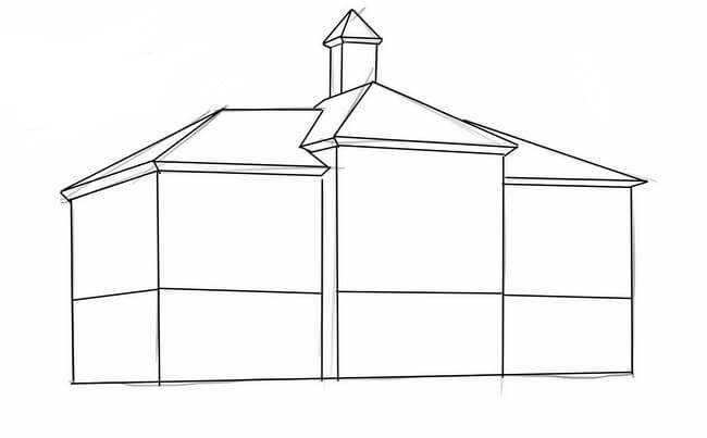 Ako nakresliť krásny dom svojich snov ceruzkou krok za krokom - ako nakresliť dvojpodlažný dom?