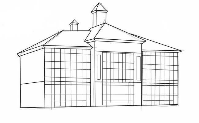 Ako nakresliť krásny dom svojich snov ceruzkou krok za krokom - ako nakresliť dvojpodlažný dom?