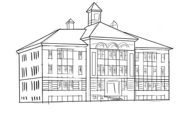 Ako nakresliť krásny dom svojich snov ceruzkou krok za krokom - ako nakresliť dvojpodlažný dom?